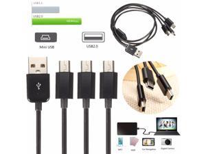 1M USB 2.0 Type A Male to 3 Port Mini USB B Male 5 Pin Data Power Cable Adapter Splitter 1M USB 2.0 Type A Male to 3 Port Mini USB B Male 5 Pin Data Power Cable Adapter Splitter