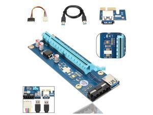 USB 3.0 PCI-E Express 1x to 16x Riser Extender Card Adapter Power Cable Mining Bitcoin USB 3.0 PCI-E Express 1x to 16x Riser Extender Card Adapter Power Cable Mining Bitcoin