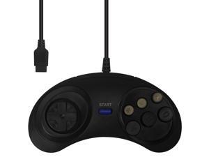 Wired Classic Controller for Sega Genesis Black Wired Classic Controller for Sega Genesis Black
