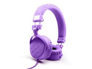 Nakamichi NK600 Series On-The-Ear Headphones with Mic - Retail Packaging - Violet Nakamichi NK600 Series On-The-Ear Headphones with Mic - Retail Packaging - Violet