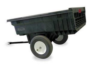 RUBBERMAID FG566000BLA Dump Cart, 10 cu. ft., 1200 lb., Pneumatic RUBBERMAID FG566000BLA Dump Cart, 10 cu. ft., 1200 lb., Pneumatic