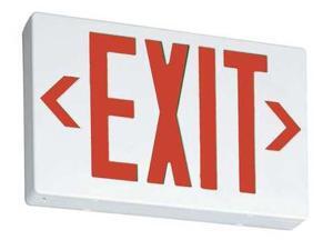 ACUITY LITHONIA EXR Exit Sign,3.20W,Red,2 Faces ACUITY LITHONIA EXR Exit Sign,3.20W,Red,2 Faces
