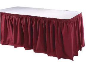13 ft. Table Skirt, Burgundy ,Phoenix, TSKT-13-BG 13 ft. Table Skirt, Burgundy ,Phoenix, TSKT-13-BG