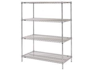 METRO EZ1860NC-4 Wire Shelving Unit,60in W,18in.D,Steel G0466448 METRO EZ1860NC-4 Wire Shelving Unit,60in W,18in.D,Steel G0466448