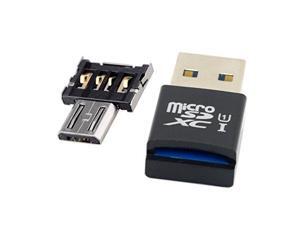 Smays Mini Size USB 3.0 to Micro SD SDXC TF Card Reader with Micro USB 5pin OTG Adapter for Tablet / Cell Phone + Micro SD 4.0 to SD 4.0 Card Adapter Smays Mini Size USB 3.0 to Micro SD SDXC TF Card Reader with Micro USB 5pin OTG Adapter for Tablet / Cell Phone + Micro SD 4.0 to SD 4.0 Card Adapter