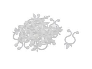 20 Pcs HDB-018 White Plastic U Shape Round Tips Twist Lock Wire Cable Tie 42mm 20 Pcs HDB-018 White Plastic U Shape Round Tips Twist Lock Wire Cable Tie 42mm