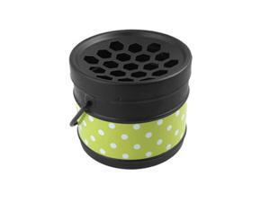 Portable Metal Dot Bucket Ashtray Blk Green for Smoker Portable Metal Dot Bucket Ashtray Blk Green for Smoker