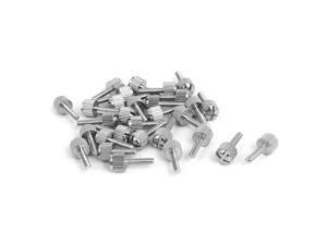 Computer PC Case Metal Knurled Head Phillips Thumb Screws M3x12mm 30pcs Computer PC Case Metal Knurled Head Phillips Thumb Screws M3x12mm 30pcs