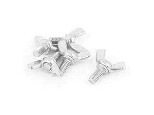 M5 Thread 304 Stainless Steel Thumb Wing Hand Bolt Screws 5pcs M5 Thread 304 Stainless Steel Thumb Wing Hand Bolt Screws 5pcs