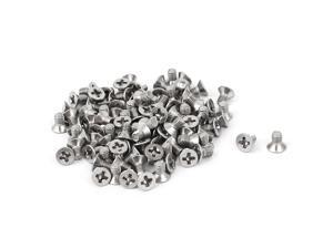 M3x5mm Phillips Flat Countersunk Head Machine Screws Silver Tone 100pcs M3x5mm Phillips Flat Countersunk Head Machine Screws Silver Tone 100pcs