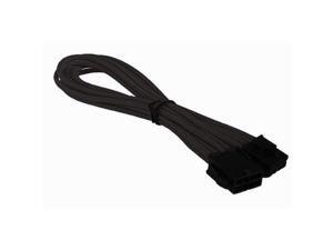 BattleBorn 8 Pin PCI-E Premium Sleeved Braided Extension Cable - Black BattleBorn 8 Pin PCI-E Premium Sleeved Braided Extension Cable - Black