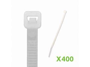 NavePoint 6 Inch Nylon Cable Wire Zip Tie 50 lbs - Natural White 400 Pack Lot Pcs Qty NavePoint 6 Inch Nylon Cable Wire Zip Tie 50 lbs - Natural White 400 Pack Lot Pcs Qty