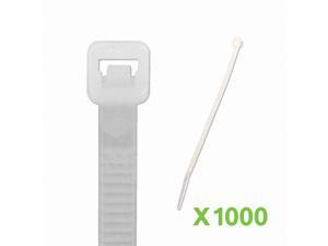 NavePoint 8 Inch Nylon Cable Wire Zip Tie 50 lbs - Natural White 1000 Pack Lot Pcs Qty NavePoint 8 Inch Nylon Cable Wire Zip Tie 50 lbs - Natural White 1000 Pack Lot Pcs Qty