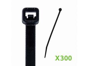 NavePoint 10 Inch Nylon UV Resistant Cable Wire Zip Tie 120 lbs - Black 300 Pack Lot Pcs Qty NavePoint 10 Inch Nylon UV Resistant Cable Wire Zip Tie 120 lbs - Black 300 Pack Lot Pcs Qty