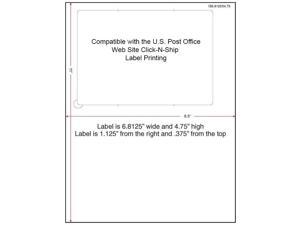 6-13/16" x 4-3/4" (6.8125" x 4.75") Integrated Laser Label Form Sheets, 1 Label (Carton of 1500) 6-13/16" x 4-3/4" (6.8125" x 4.75") Integrated Laser Label Form Sheets, 1 Label (Carton of 1500)