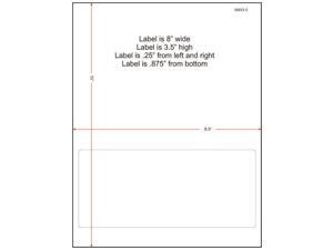 8" x 3-1/2" (8" x 3.5") Integrated Laser Label Form Sheets, 1 Label (Carton of 1500) 8" x 3-1/2" (8" x 3.5") Integrated Laser Label Form Sheets, 1 Label (Carton of 1500)