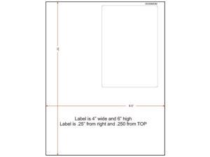 4" x 6" MOM Integrated Laser Label Form Sheets, 1 Label Right (Carton of 1500) 4" x 6" MOM Integrated Laser Label Form Sheets, 1 Label Right (Carton of 1500)