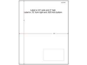 3-1/2" x 2" (3.5" x 2") Integrated Laser Label Form Legal Size Sheets, 1 Label Right (Carton of 1500) 3-1/2" x 2" (3.5" x 2") Integrated Laser Label Form Legal Size Sheets, 1 Label Right (Carton of 1500)