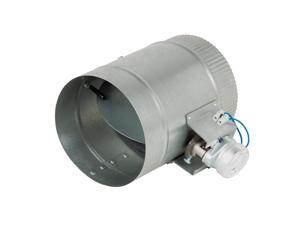 6-Inch Diameter Normally Open Electronic HVAC Air Duct Damper with Power Supply 6-Inch Diameter Normally Open Electronic HVAC Air Duct Damper with Power Supply