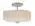 Quoizel Brushed Nickel Brushed Nickel & Glass Medium Semi Flush Mount - image 1