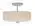 Quoizel Brushed Nickel Brushed Nickel & Glass Medium Semi Flush Mount - image 4
