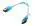 OKGEAR 6" SATA 6 Gbps Cable, Straight to Straight W/ Metal Latch, UV Blue, Backward Compatible with 3 Gbps and 1.5 Gbps - image 1