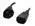 GWC Model ZP1EEA-AB 1 ft. Monitor Power Cord (NEMA 5-15R to IEC-320-C14 Black, SVT 18/3) - image 1