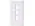 Nippon Labs Wall Plate for Keystone Insert, 3 Hole, Color White - OEM - image 1
