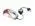 IOGEAR GME222A 2-Tone 3 Buttons 1 x Wheel USB Wired Optical Mini Mouse - image 1