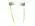 Tenqa Green Bullseyes Green Aluminum Earbuds with Mic and Remote - image 2