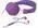 MQbix Purple MQHT470PUR 3.5mm Connector 2-In-1 Combo Pack High Performance In-Ear Earphones with Mic and Deep Bass Stereo ... - image 1