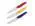 SilverStone  51259  Ceramic-Coated Cutlery 3-Piece Paring Knife Set, Assorted (Chili Red, Mango Yellow, Ocean Blue) - image 2