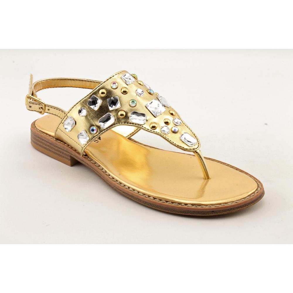 8 Gold Thongs Sandals Shoes 