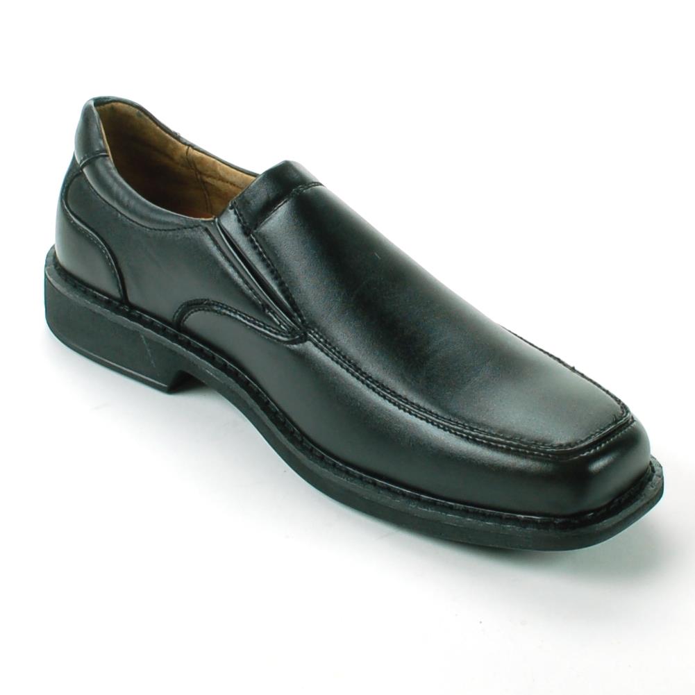 ... Mens Dress Shoes Leather Slip on Loafers Comfort Fit Padded Insoles