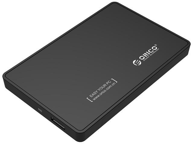 ORICO 2588US3-BK  Tool Free USB 3.0 External Hard Drive Enclosure for 2.5 inch SATA HDD and SSD  Black