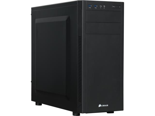 Corsair Carbide Series 100R Silent Edition Black Steel ATX Mid Tower Computer Case, ATX (Not Included) Power Supply