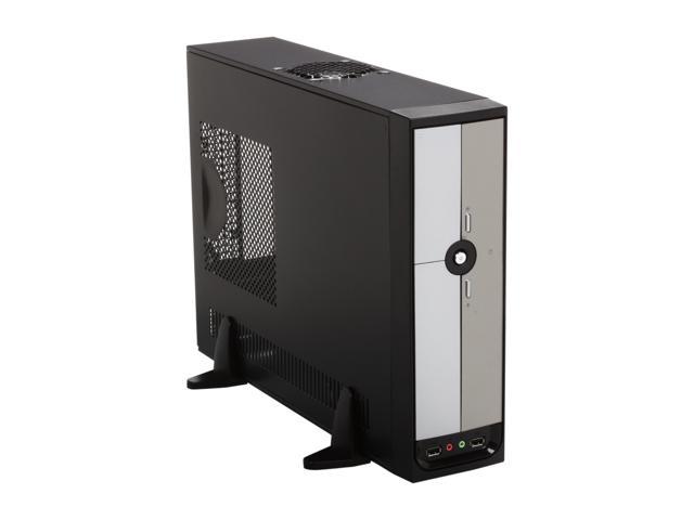 Rosewill R379-M Black/Silver 0.8mm SGCC Steel Slim Micro ATX Computer Case with ATX12V Flex 300W Power Supply