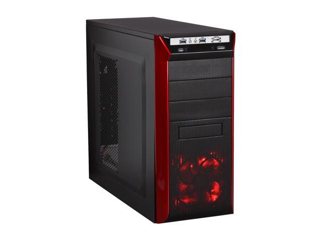 Rosewill REDBONE U3 - Mid Tower Computer Case - Black SECC Steel, USB 3.0, eSATA, 3 x 120mm Fans