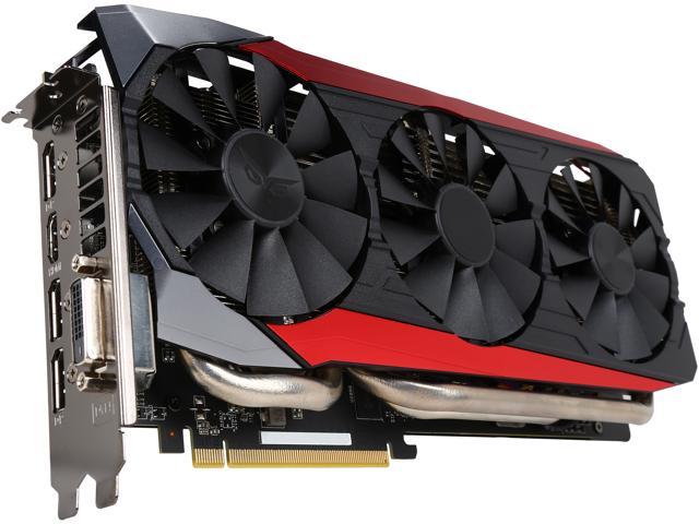 ASUS Radeon R9 390 DirectX 12 STRIX-R9390-DC3OC-8GD5-GAMING 8GB 512-Bit GDDR5 PCI Express 3.0 HDCP Ready Video Card