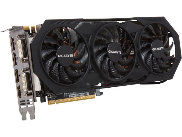 GIGABYTE GV-N970WF3OC-4GD GeForce GTX 970 4GB 256-Bit GDDR5 PCI Express 3.0 HDCP Ready G-SYNC Support Video Card