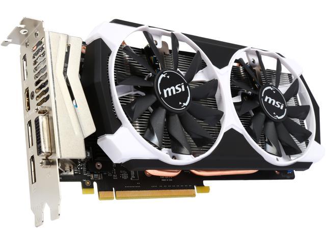 MSI GeForce GTX 960 DirectX 12 GTX 960 2GD5T OC 2GB 128-Bit GDDR5 PCI Express 3.0 x16 HDCP Ready SLI Support ATX Video Card