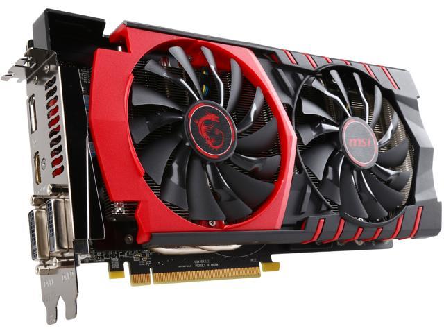 MSI Radeon R9 380 DirectX 12 R9 380 GAMING 4G 4GB 256-Bit GDDR5 PCI Express 3.0 HDCP Ready CrossFireX Support ATX Video Card