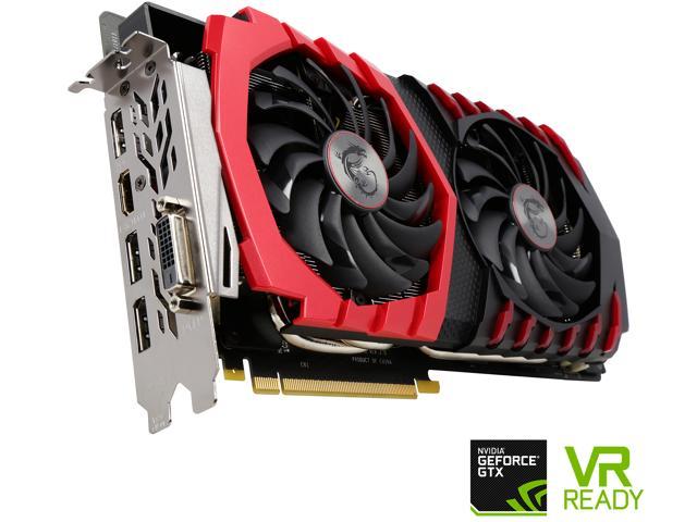 MSI GeForce GTX 1080 DirectX 12 GTX 1080 GAMING 8G 8GB 256-Bit GDDR5X PCI Express 3.0 x16 HDCP Ready SLI Support ATX Video Card