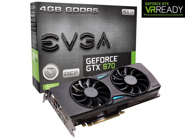 EVGA GeForce GTX 970 DirectX 12 4GB 256-Bit GDDR5 PCI Express 3.0 Video Card