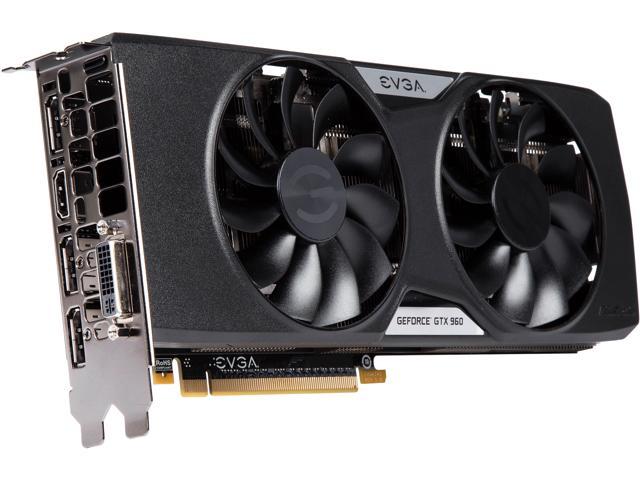 Refurbished: EVGA GeForce GTX 960 DirectX 12 2GB 128-Bit GDDR5 HDCP Ready SLI Support FTW ACX 2.0+ Video Card