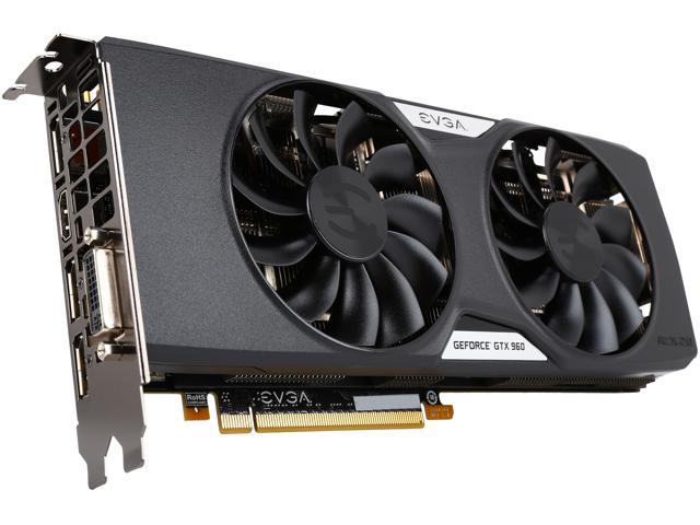 EVGA GeForce GTX 960 04G-P4-3967-KR 4GB SSC GAMING w/ACX 2.0+, Whisper Silent Cooling w/ Free Installed Backplate Graphics Card