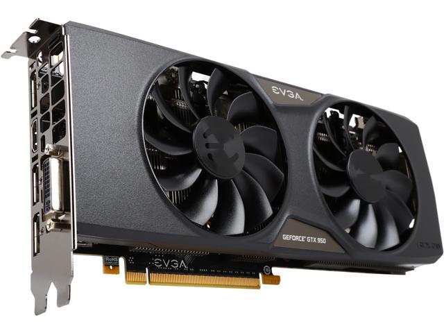 EVGA GeForce GTX 950 02G-P4-2958-KR 2GB FTW GAMING, Silent Cooling Gaming Graphics Card