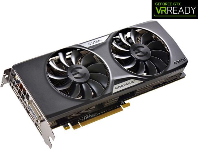 EVGA GeForce GTX 960 DirectX 12 4GB 128-Bit GDDR5 PCI Express 3.0 SLI Support ACX 2.0+ Video Card