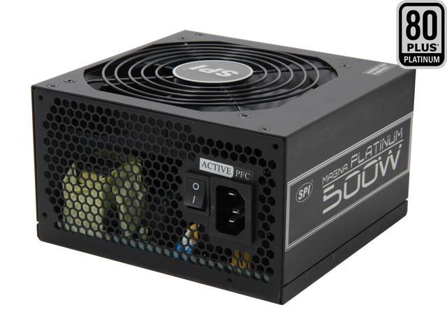 SPARKLE R-FSP500-70ETN 500W ATX12V V2.3 / EPS12V V2.92 SLI Ready CrossFire Ready 80 PLUS PLATINUM Certified Active PFC Power Supply