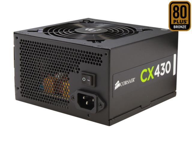 CORSAIR CX Series CX430 430W 80 PLUS BRONZE Active PFC ATX12V & EPS12V Power Supply